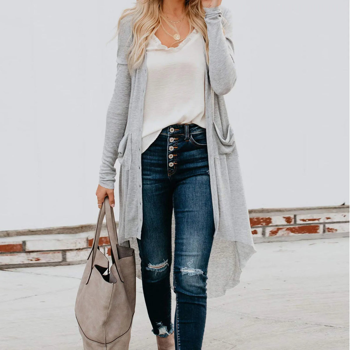 8 Colors S-2XL Women's Top Quality Long Sweater Cardigan Pocket Knitting V-Neck Winter Warm Outerwear Sweater With Pockets  Long Jackets Ladies Casual Clothing Supplies