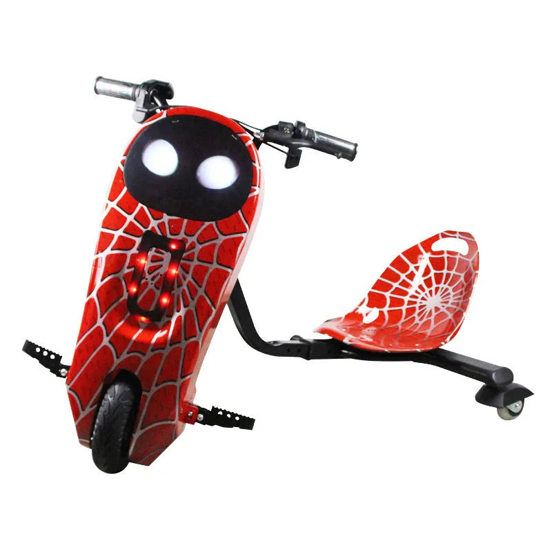 HOT SALE (Few Units Left) NEW 8 Colors Children's Kids Electric Scooter Foldable Height Adjustable Double Brake Drift Kart Light Remote Control Aluminum Alloy 15km/h