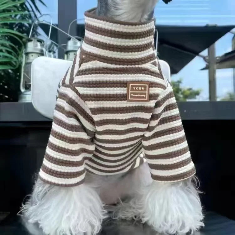 S-2XL Dog Clothes Autumn/Winter Thick Warm Baseball Uniform Sustainable Pet Hoodies Pet Clothes
