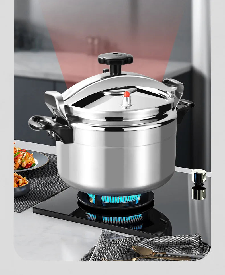 Commercial Pressure 3L Cooker Aluminum Alloy Casserole Fast-Cook Industrial Bottom Polished Kitchenware Accessories Home Cooking Tools