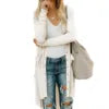 8 Colors S-2XL Women's Top Quality Long Sweater Cardigan Pocket Knitting V-Neck Winter Warm Outerwear Sweater With Pockets  Long Jackets Ladies Casual Clothing Supplies