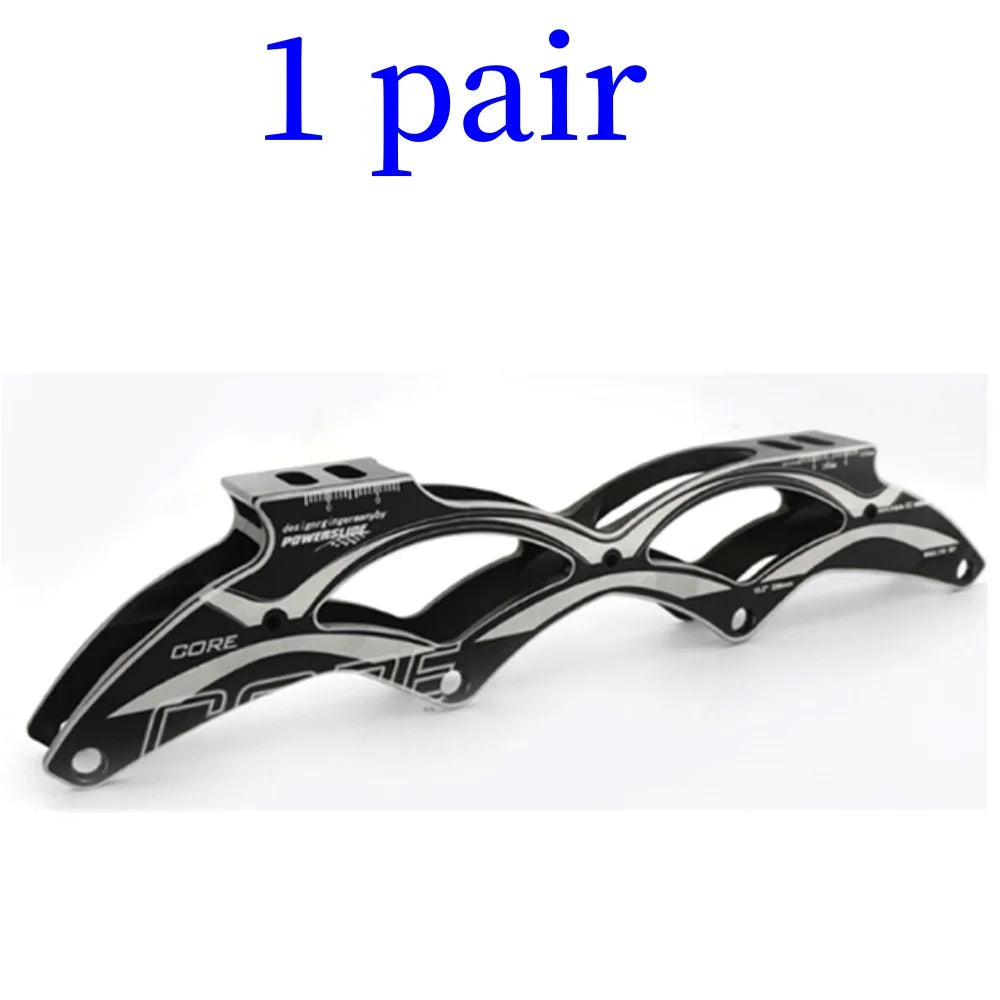 1 Pair CNC Speed Inline Skate Frame Professional Skateboard Parts Accessories Aluminum Alloy 4*110mm 4*100mm 4*90mm Customized CNC Machining Aluminum Alloy Skate Frames
