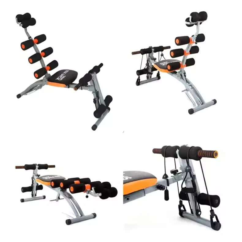 NEW Home Gym Height Adjustable AB Trainer Whole Body Workout Machine with Waist Cruncher Core Foldable Fitness Equipment for Home Use