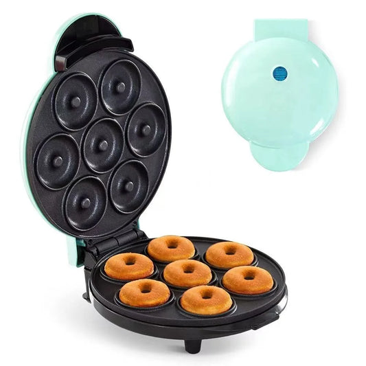 New Design Home Professional Non-Stick Mini Electric USB Donut 7 Hole Maker Machine for Kid-Friendly Breakfast Home Use