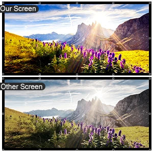 SXZ 120 Inch ALR Black Large Projector Screen 16:9 HD Foldable for Home Theater Cinema Indoor Outdoor Movies Music Screen