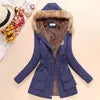 BEST PRICE 10 Colors S-3XL Plus Size Long Sleeve Thick Warmth Clothing Autumn Winter Warm New Hooded Cotton Casual Jacket Snow Boots Outerwear Coats Women Winter Apparel Supplies