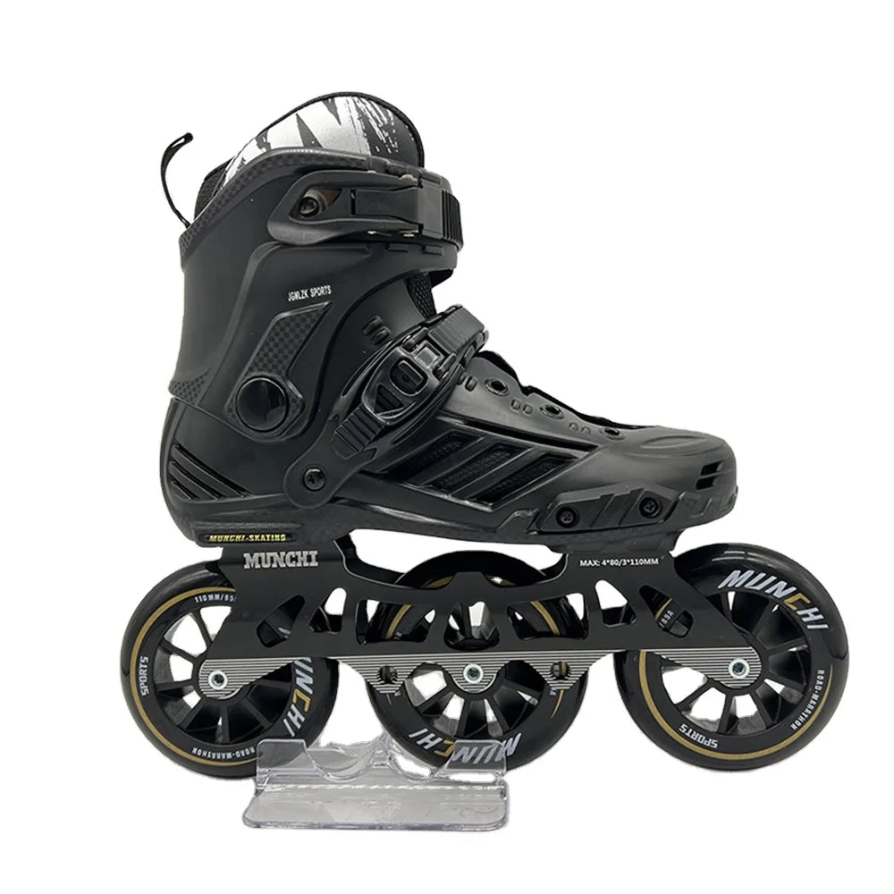 EU 35/46 Large Size Professional Fitness Speed Top Quality Skates for Adults High Performance Inline Skates with 3 -110mm PU Wheels Outdoor Sports Supplies