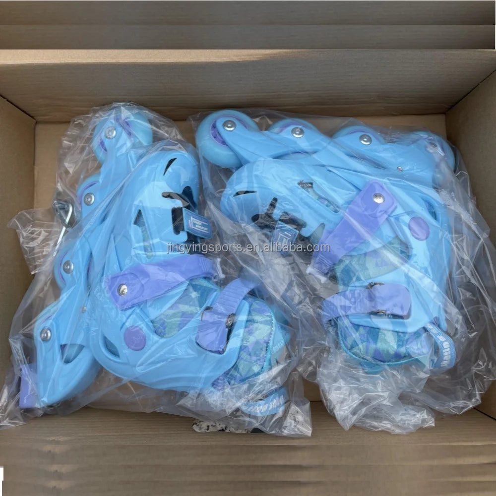 28-39 Size Children's CR7 Kids Roller Skates PP Hard Boot Shell Adjustable Skating Inline Skate Shoes  Children Retractable Roller Shoes Outdoor Sports Supplies