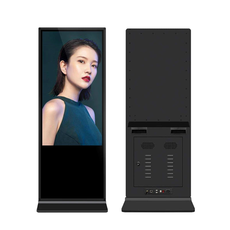 HOT SALE 55*/65*Inch Large Touch Screen Video Wall Business Stores Shopping Mall Restaurants Professional Floor Stand 4k Android Outdoor Indoor LCD Digital Signage Video Wall Advertising Playing TV Equipment