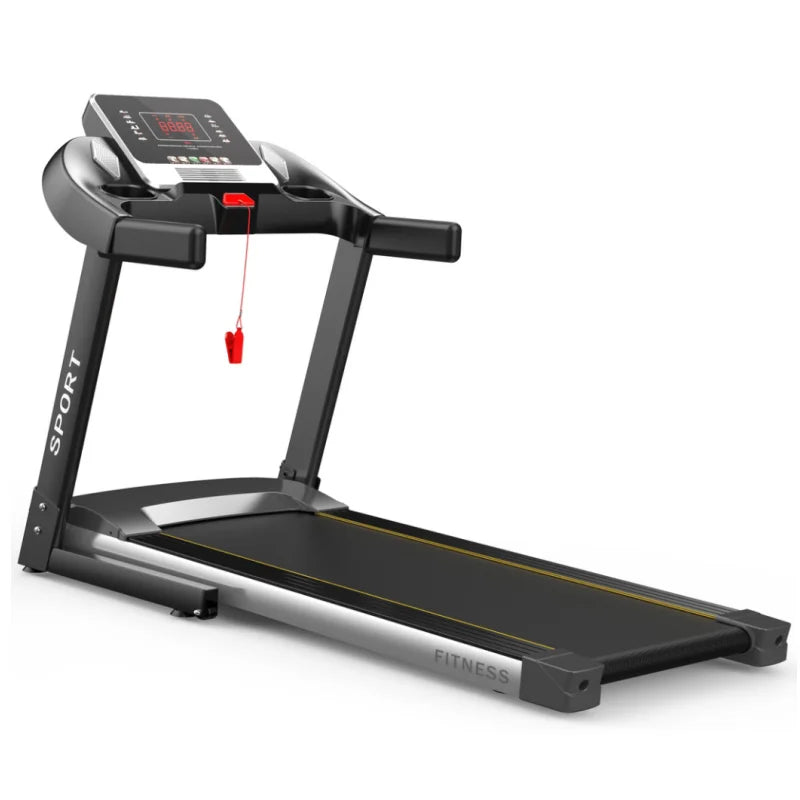 HOT SALE F380 Professional Portable Foldable Home Gym Indoor Electric Treadmill with LED Screen Manual Incline & Multi-Function Fitness Equipment Sports Supplies