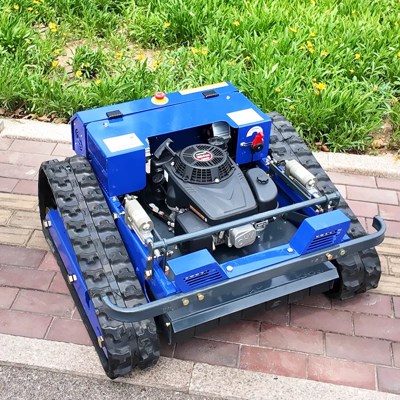 Professional Robot Wireless Rotary Mowers24V/1200W Robotic Cordless AI Smart Robot Grass Cutter Machine RC Wheel Lawn Mower for Farms & Home Gardens Max 150mm DIY Petrol/Gas