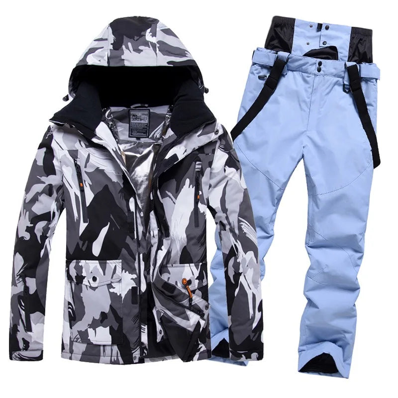 NEW Arrivals 10 Colors  M-4XL Plus Size Waterproof Breathable Men's and Women Snow Wear Winter Snowboard Suit Ski Suit Winter Sports Clothing Supplies