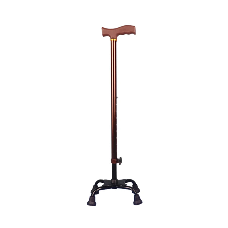 NEW Foldable Telescopic Walking Assistant Crutch Four Legged Walking Sticks for Elderly Disabled Paralyzed People Outdoor Hiking Mobility Tools