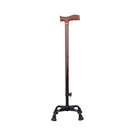 NEW Foldable Telescopic Walking Assistant Crutch Four Legged Walking Sticks for Elderly Disabled Paralyzed People Outdoor Hiking Mobility Tools