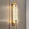 Villa Home Luxury Bubble Crystal Gold Wall Lamp Luxury Living Room Decoration Background Wall Fitting Bedroom Bedside Staircase Corridor Lamp LED Lights