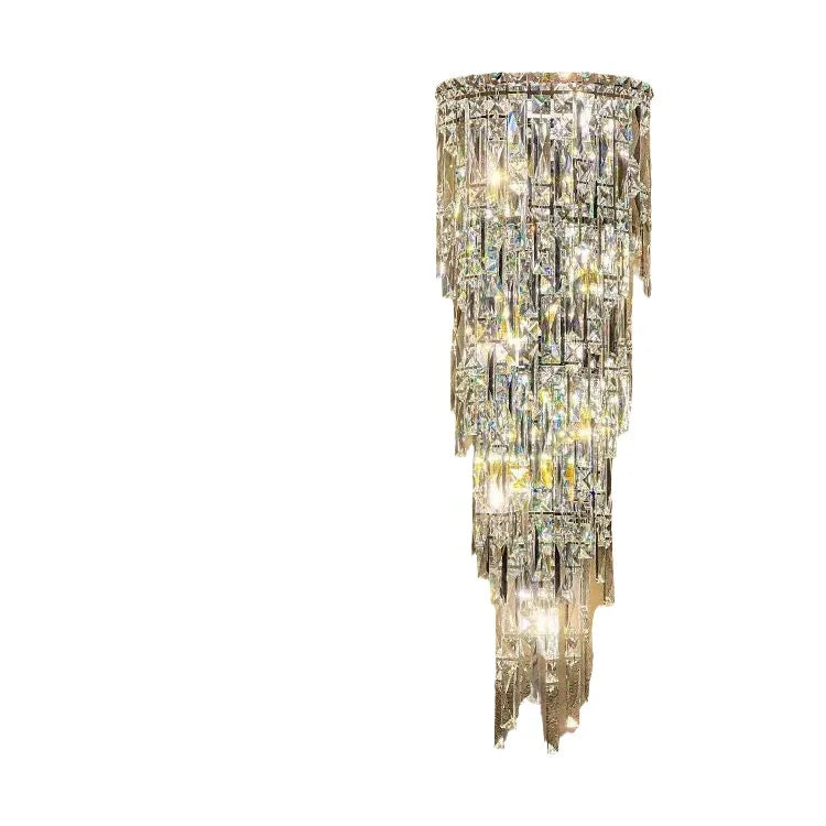 Home Villa  Modern Luxury Crystal Bedside Wall Lamp Living Bedroom Background Decoration Wall Fitting Hotel Lobby Corridor Wall Light