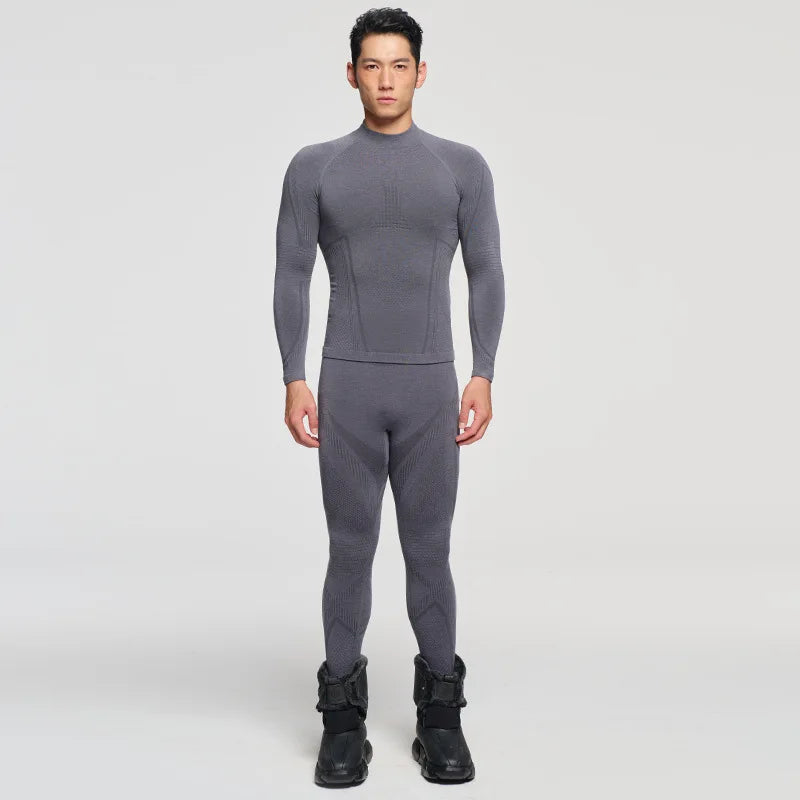 2 PCS Set S-2XL 7 Colors Custom Men's Women's Merino Wool Winter Ski Underwear Quick Dry Outdoor Skiing Riding Hiking Ice Hockey Thermal Underwear Set Winter Sports Apparel Suit