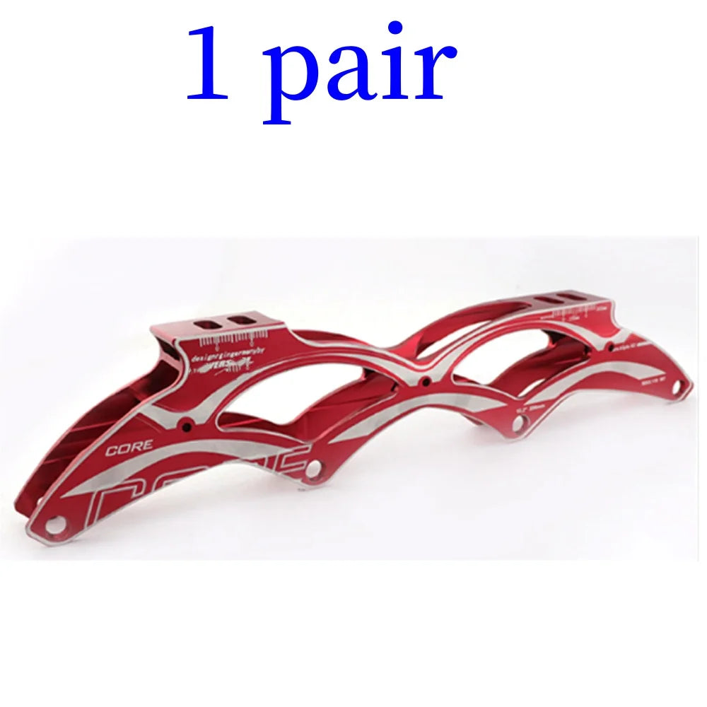 1 Pair CNC Speed Inline Skate Frame Professional Skateboard Parts Accessories Aluminum Alloy 4*110mm 4*100mm 4*90mm Customized CNC Machining Aluminum Alloy Skate Frames