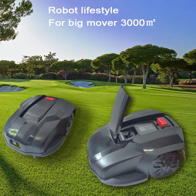 Robot Lawn Mower Automatic Grass Cutter Machine CC150 for 3000m2 Grassland, Recharged Li-ion Battery, Garden Home Appliances