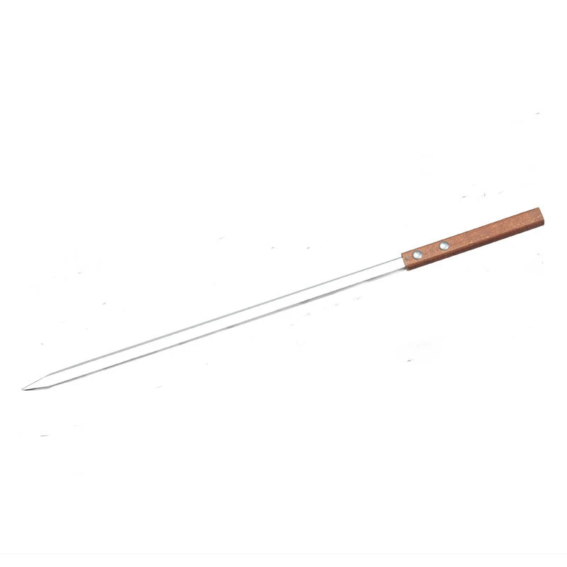 New Single Row Kebab Maker BBQ Camping Grill Meat Skewer Machine Kebab Press Souvlaki Maker Reusable Plastic BBQ Skewer Maker Kebab Preparation BBQ Tool Cooking Accessories