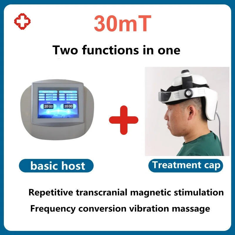 EMS RTMS Repetitive Transcranial 4 Functions in 1 Magnetic Stimulator for Developmental Diseases of Children Brain Paralysis Language Disorders Insomnia Stroke Depression Anxiety Schizophrenia Autism Hyperactivity Health Care