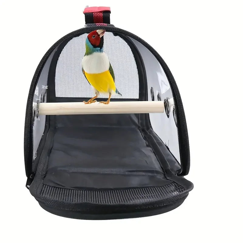 Lightweight Bird Carrier Parrot Travel Bag With Perch For Parakeet Cockatiel Travel Rats Bunny Small Animal Portable Pet Backpac