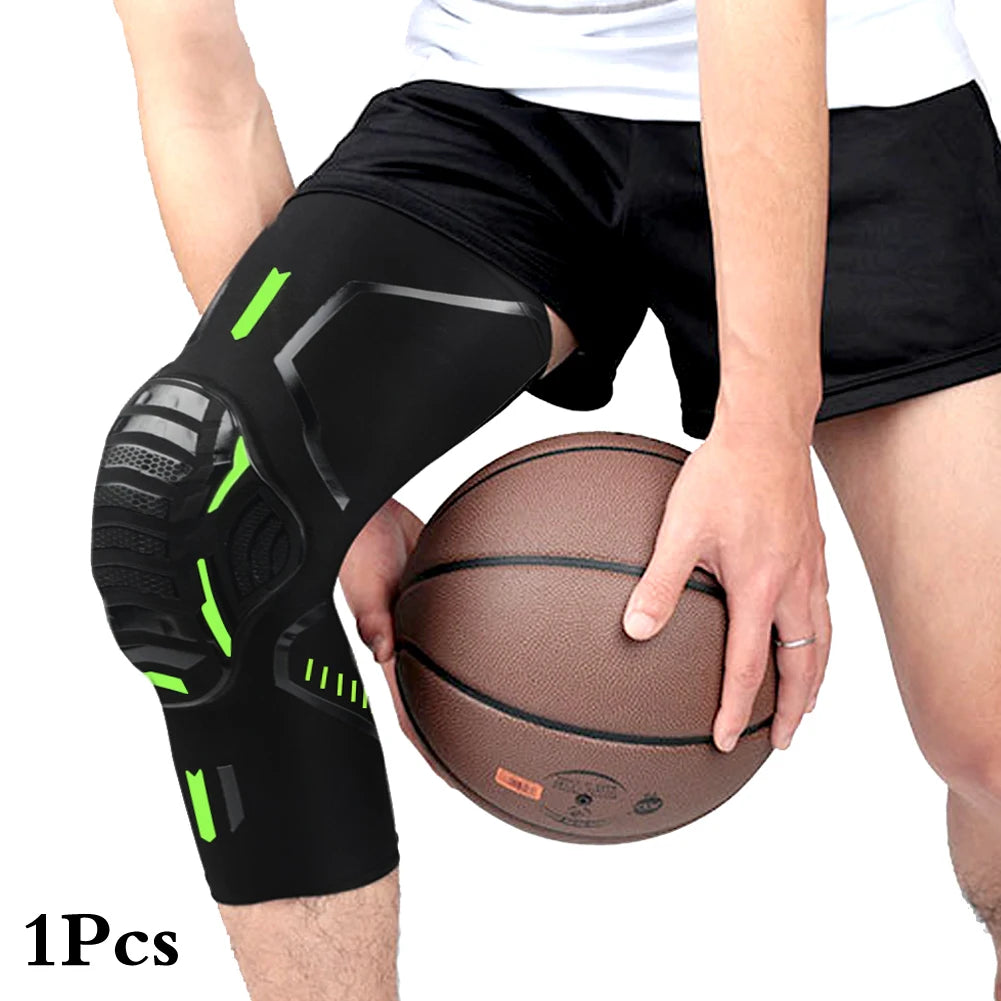 S-2XL Plus Size 1Pc Knee Brace Compression Knee Support Shockproof Knee Pads Knee Sleeve for Running Arthritis Joint Pain Relief Men Women Sports Apparel Accessories