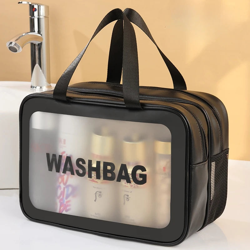 Wet-Dry Separation Make-Up  Bag Portable Toiletry Bag  Travel Essentials Large Capacity Storage Bag Fitness Swimming Essentials