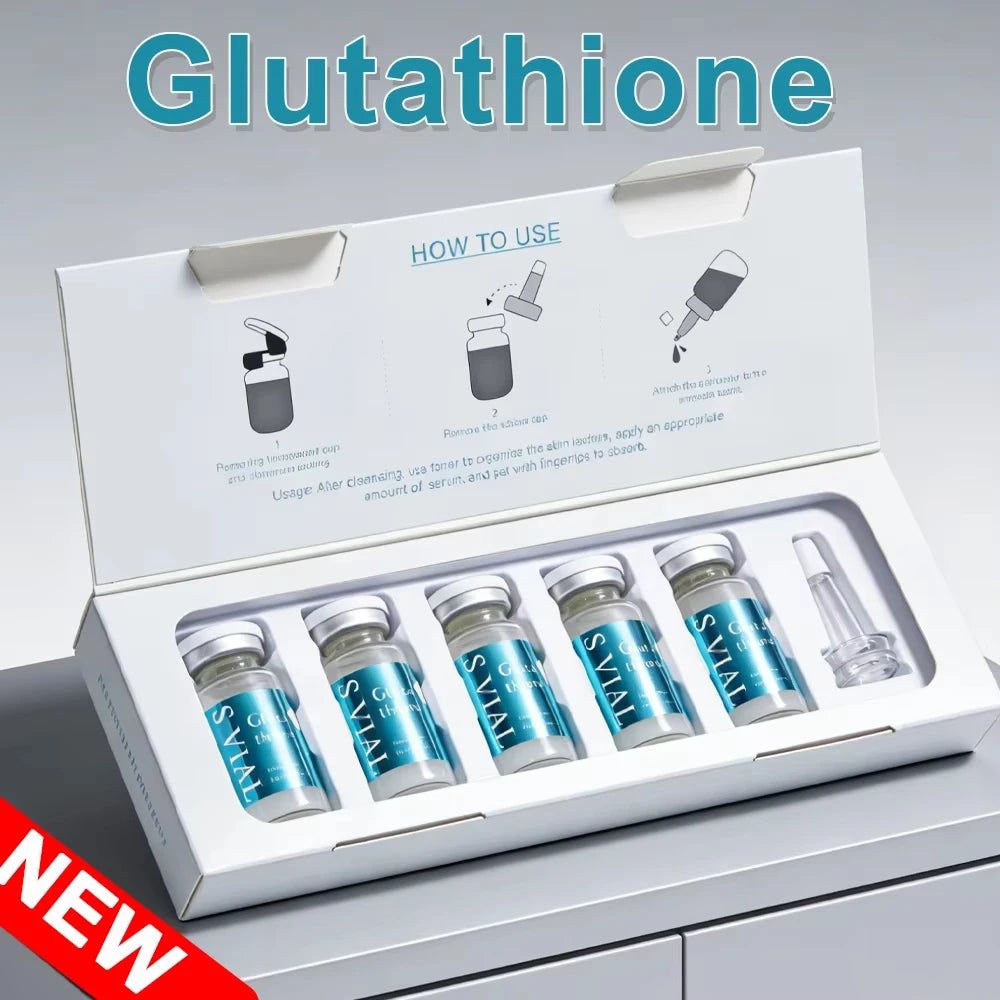 5/15 Bottles Set Glutathione Ampoule Essence 4ml×5 - Deep Moisturizing Facial Serum for Brightening & Firmness Women Skin Care Supplies