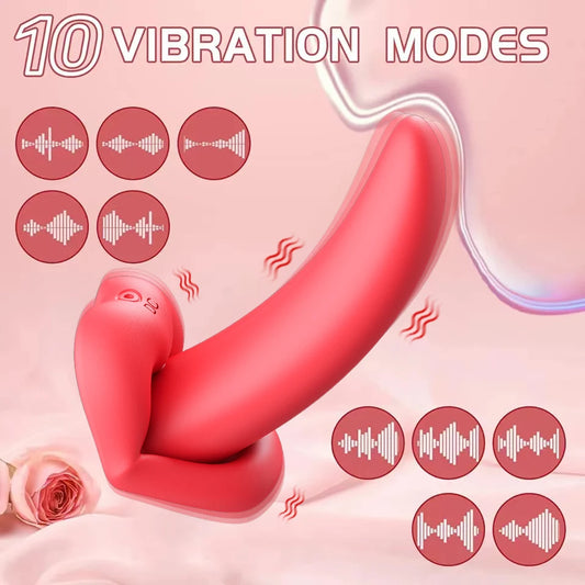 Tongue Vibrators for Women Licking Oral Clitoris Stimulator G Spot Nipples Clitoral Female Massager Sex Toys for Adult