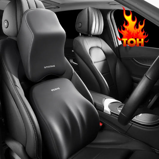 NEW Arrivals Car Lumbar Back Support Headrest Neck Pillow Memory Foam Lumbar Pillow Universal Soft Neck Pillows Cushion Car Seat Cushion