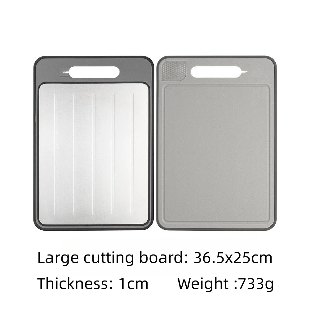 Kitchen Thawing Large Size Cutting Board Defrosting Function Physical Thawing Chopping Board Kitchen Garlic Grinding Tools Knife Sharpener Kitchenware Accessories
