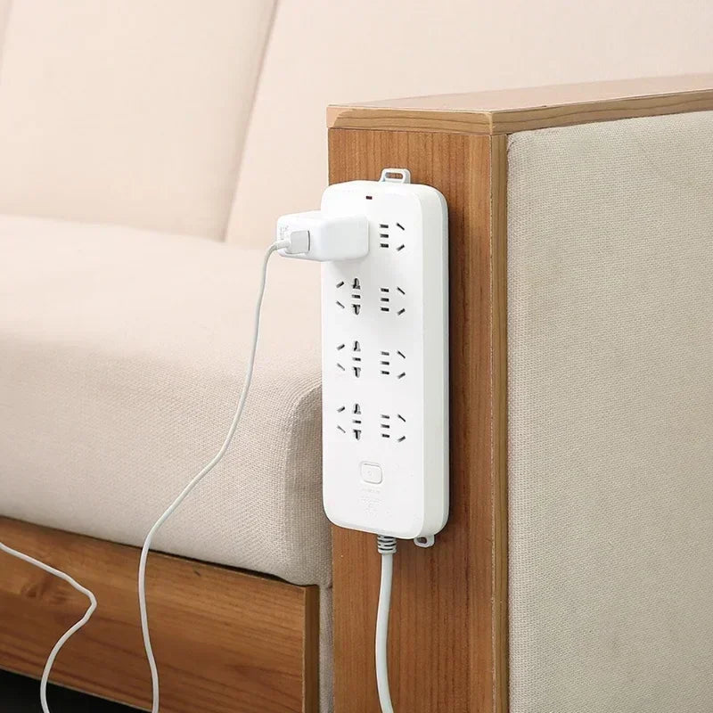 NEW Arrivals 50PCS Set Removable Wall-Mounted Self-Adhesive Desktop Socket Fixer Hanging Power Strip Cable Organizer Wall Holder Fixator Kitchen Home Office