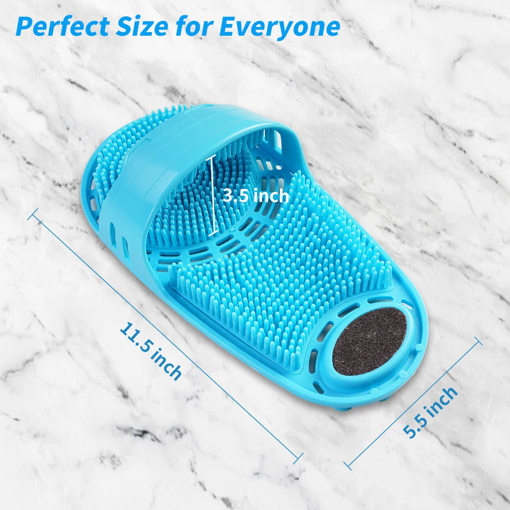 Silicone Foot Brush For Bathroom Clean Massage Slipper Wash Feet Exfoliating Wash Feet Bath Brushes Shower Scrubber Tools 1pcs