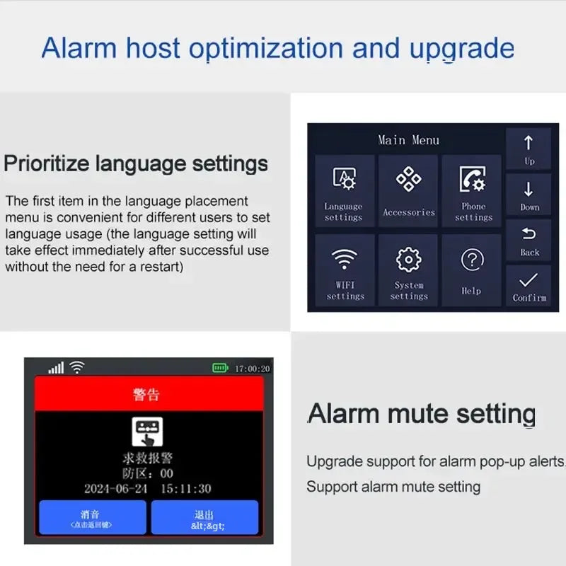 NEW HOT SALE 4G PG108 TUYA APP Control Alexa Voice Google WI-FI Support Home Alarm Anti-Theft System Smart Life APP Camera  SOS One Click Help Wireless Safe Security for House Villa Business Shops 433MHz