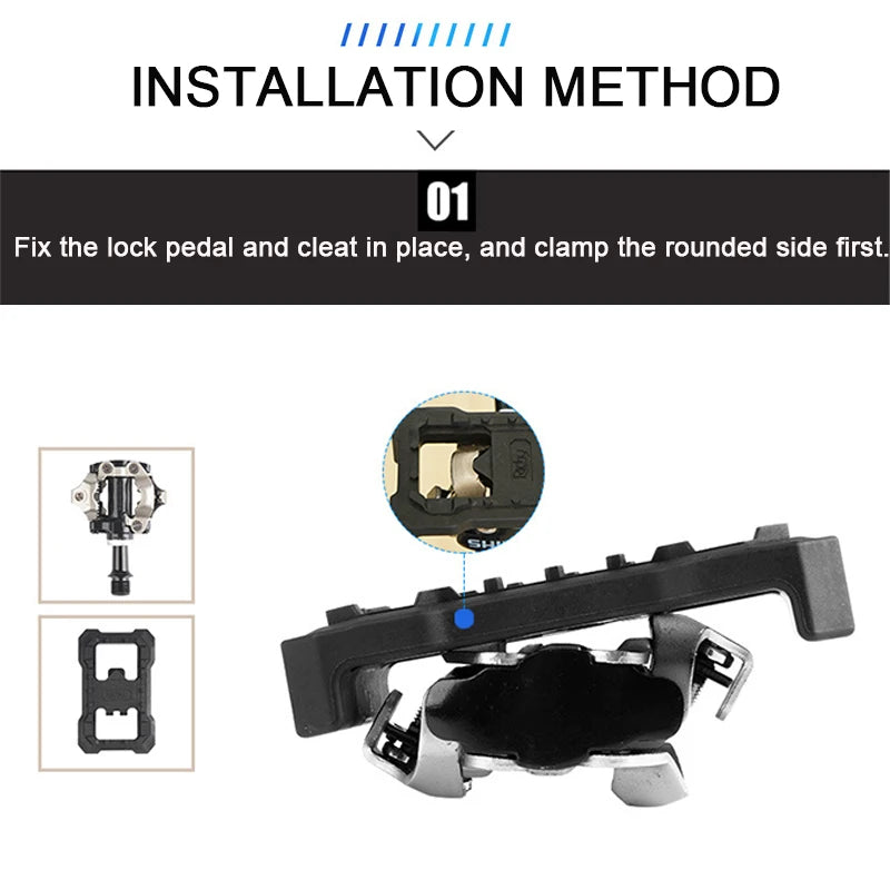 MTB Pedal Converter Bicycle Clipless Pedals converter to flat peda Mountain Bike Pedal Adapter for Shimano M520/M540/M8000/M9000