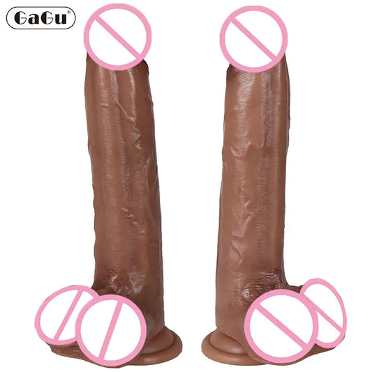 Soft Realistic Dlido Super Long Silicone Gag Huge Big Penis Anal Sex Toys For Women Strapon Lesbian Vagina Masturbate Adult Game