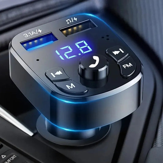 Car Mp3 Player Dual USB Fast Charger Fm Bluetooth Receiver Bluetooth Compatible 5.0 Fm Transmitter USB Flash Drive Plug Car Kit