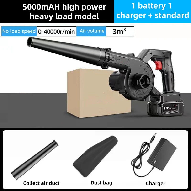 NEW Arrivals Portable High Power Blower Wireless Handheld Multifunctional Lithium Electric Dust Collector Vacuum Cleaner Dryer