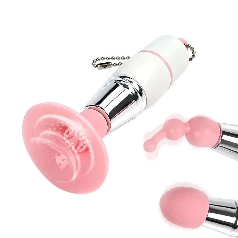 Mini 3 In 1 Vibrator Nipple Clitoris G-Spot Sucking Stimulator Bullet Vibrator G Spot Massager Vibration Oral Licking Sex Toys For Women Men