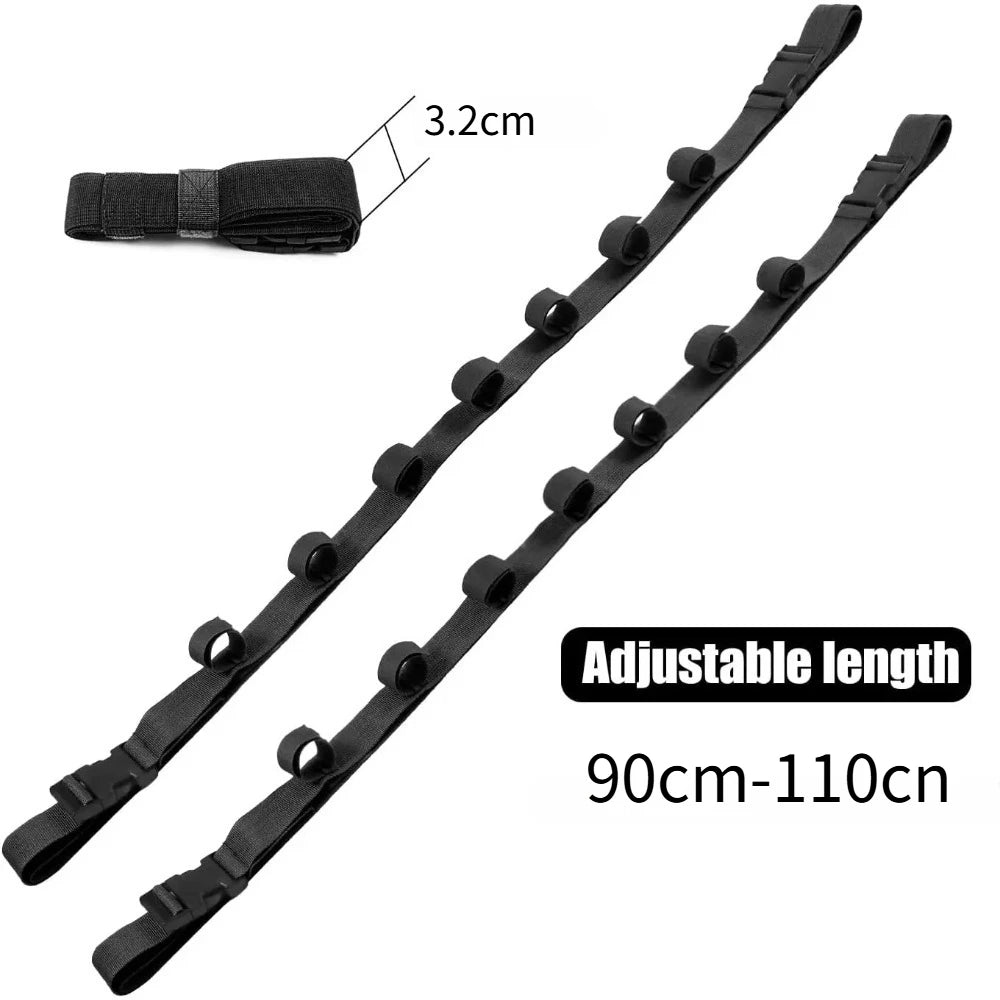 Car Vehicle Interior Fishing Rod Holder Fishing Carrier for Car Fishing Rod Rack 7 Rod Capacity Heavy Duty for SUV/Wagons/Van/Truck