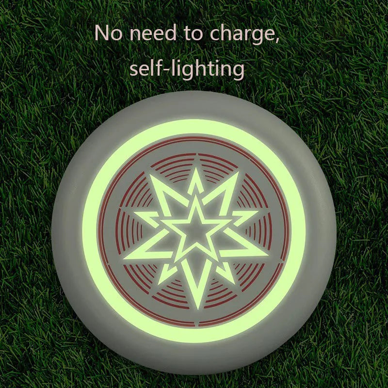 Glowing Dog Frisbee Dog Toy Flying Discs Pet Dogs Silicone Game Training Interactive Puppy Toys Puppy Pet Supplies