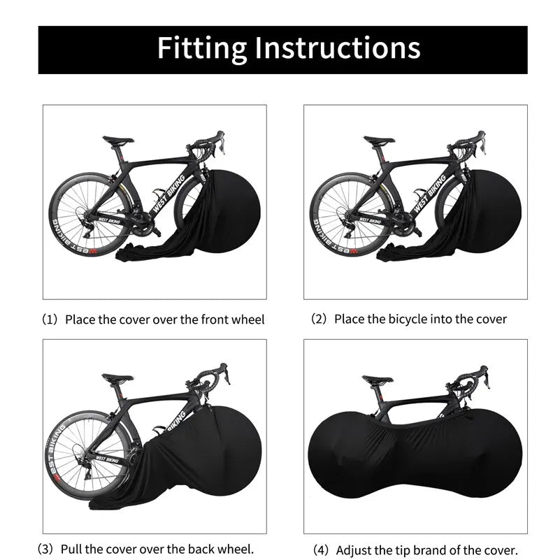 WEST BIKING Bicycle Protector Cover MTB Road Cycling Protective Gear Anti Dust Wheels Frame Cover Scratch Proof Storage Bag