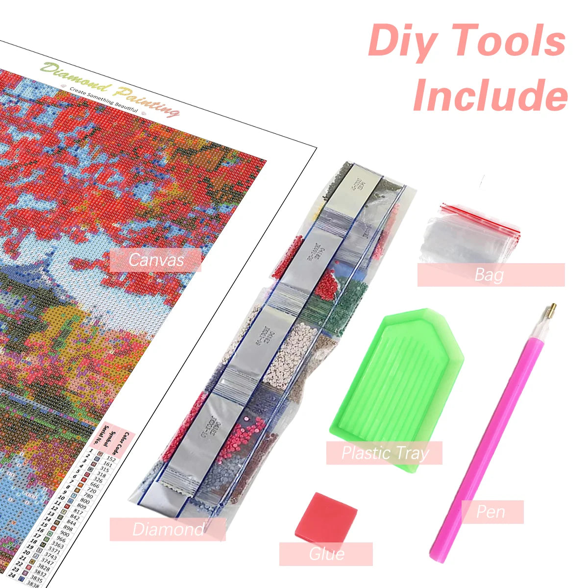 Diamond Painting Tree Rhinestones Art Embroidery 5D Diy Full Round Square Drills Handicraft Landscape Artwork Home Living Room Decoration Supplies