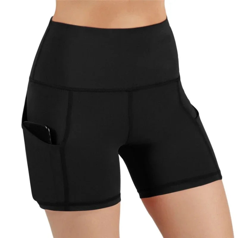 NEW Arrivals Yoga Shorts for Women Summer Fitness Shorts Biker Workout Running Sports Shorts Quick Drying Sportwear with Pocket Breathable Girls Sports Supplies