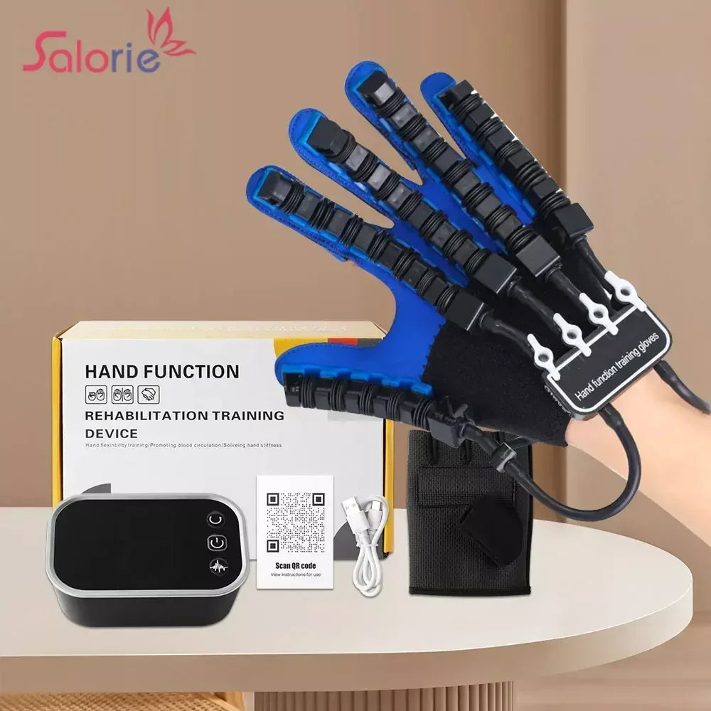 Left & Right 2 PCS Set S-2XL Size Hand Finger Rehabilitation Exerciser Robot Gloves Stroke Hemiplegia Cerebral Infarction Training Equipment Therapy Health Care Supplies