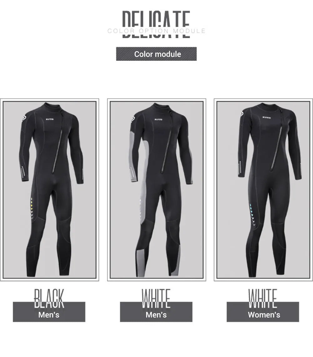 NEW S-4XL Plus Size 5 Colors Women Men Premium 3MM Neoprene Professional Diving Wetsuit Surf Scuba Diving Suit Keep Warm Kayak Surfing Fishing Spearfishing Kitesurf Women/Men Wet Suit