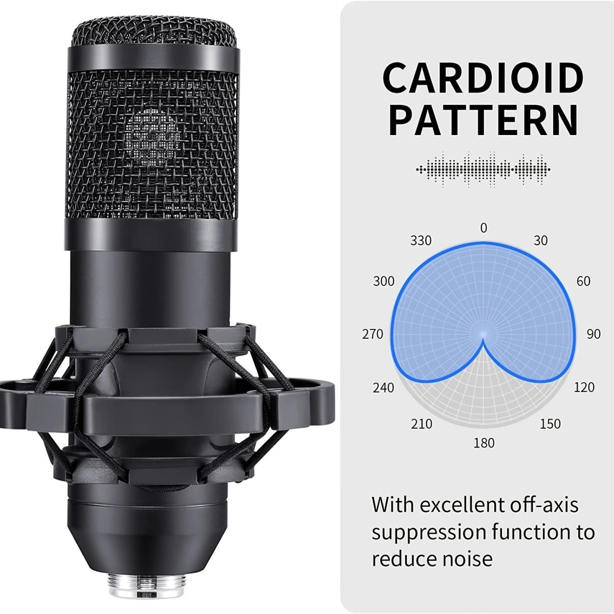 RGB USB Recording Microphone Professional Condenser Mic Kit with Articulated Arm For Gaming Podcasting Streaming Youtube