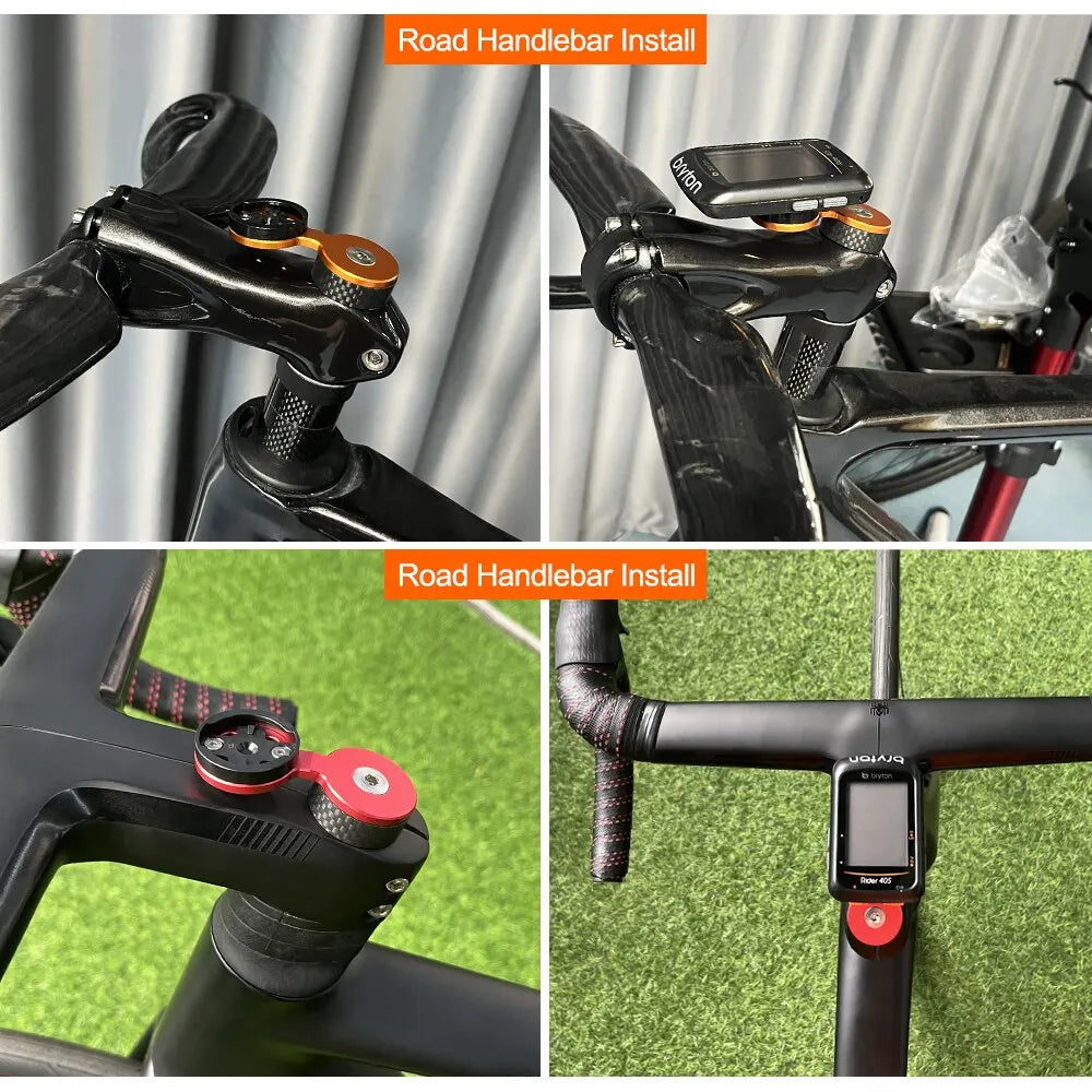 MTB Handlebar Integrated Headset Cap Cover With Computer Mount For Gramin Bryton Wahoo Bicycle Computer Accessories