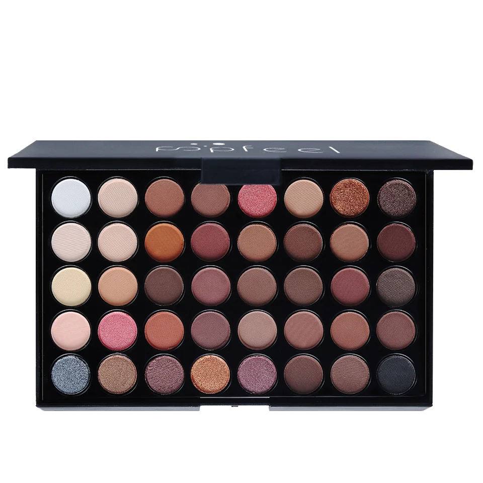 40 Colors Eyeshadow Palette Long Lasting Easy Makeup Brown Eyeshadow Palette, Pink Eyeshadow Palette